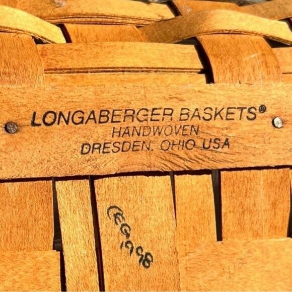 🌻Longaberger Traditions Collection Hospitality Basket 1998 Edition - Picture 8 of 14